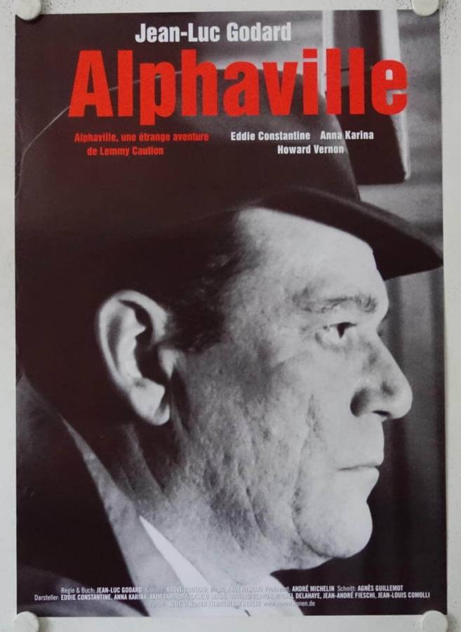 Alphaville originales deutsches Filmplakat (R99)